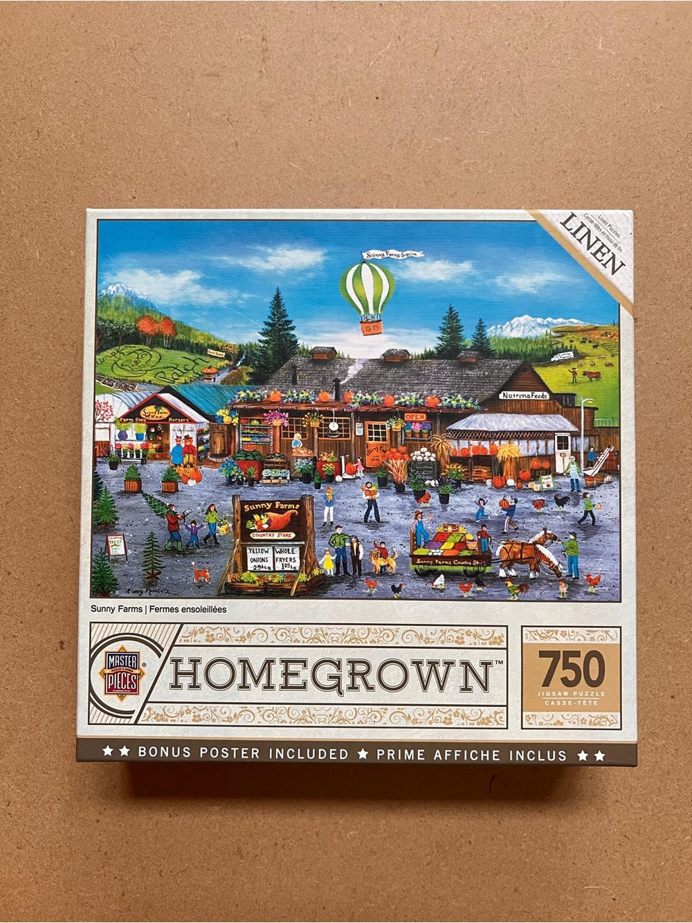 Homegrown 750-Piece Sunny Farms Jigsaw Puzzle - MasterPieces (Multicolor)
